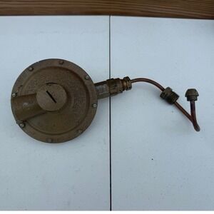 REGO 4403 LP-Gas Propane Regulator Outdoor UL Listed Tan with Copper Pigtail